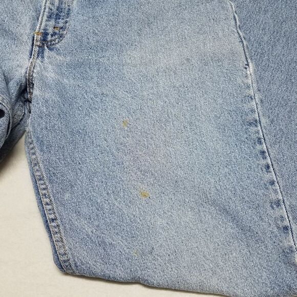 VINTAGE 1991 Levi's 550 Light Wash Distressed Trashed High Rise Grunge Jeans - Picture 11 of 16